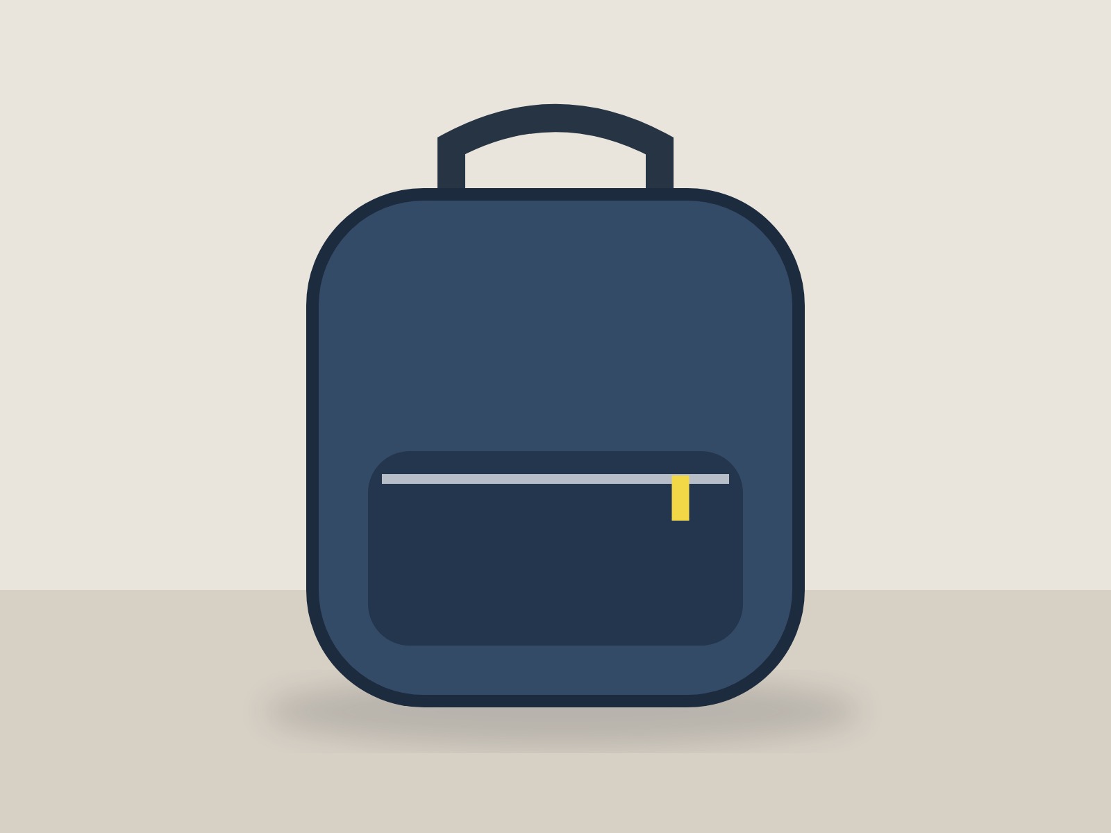 Navy backpack