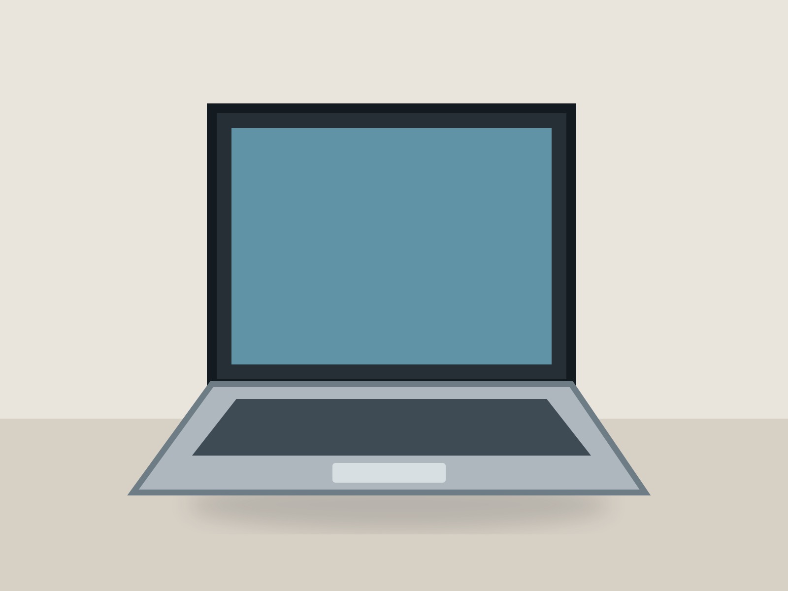 Silver laptop — high value sample
